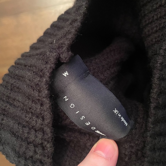 ASOS- cable knit turtleneck cardigan sweater like new - Picture 2 of 2